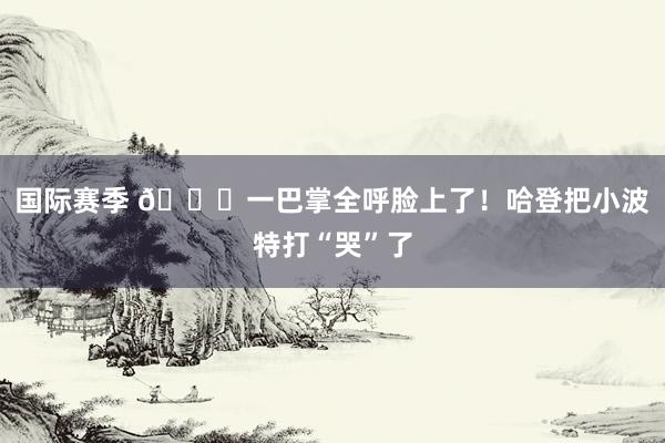 国际赛季 😂一巴掌全呼脸上了！哈登把小波特打“哭”了